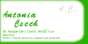 antonia csech business card